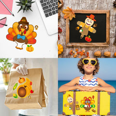 OTAITY turkey stickers waterproof and durable for posters and scrapbooks.