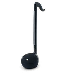 Otamatone black front view showcases portable musical creativity.
