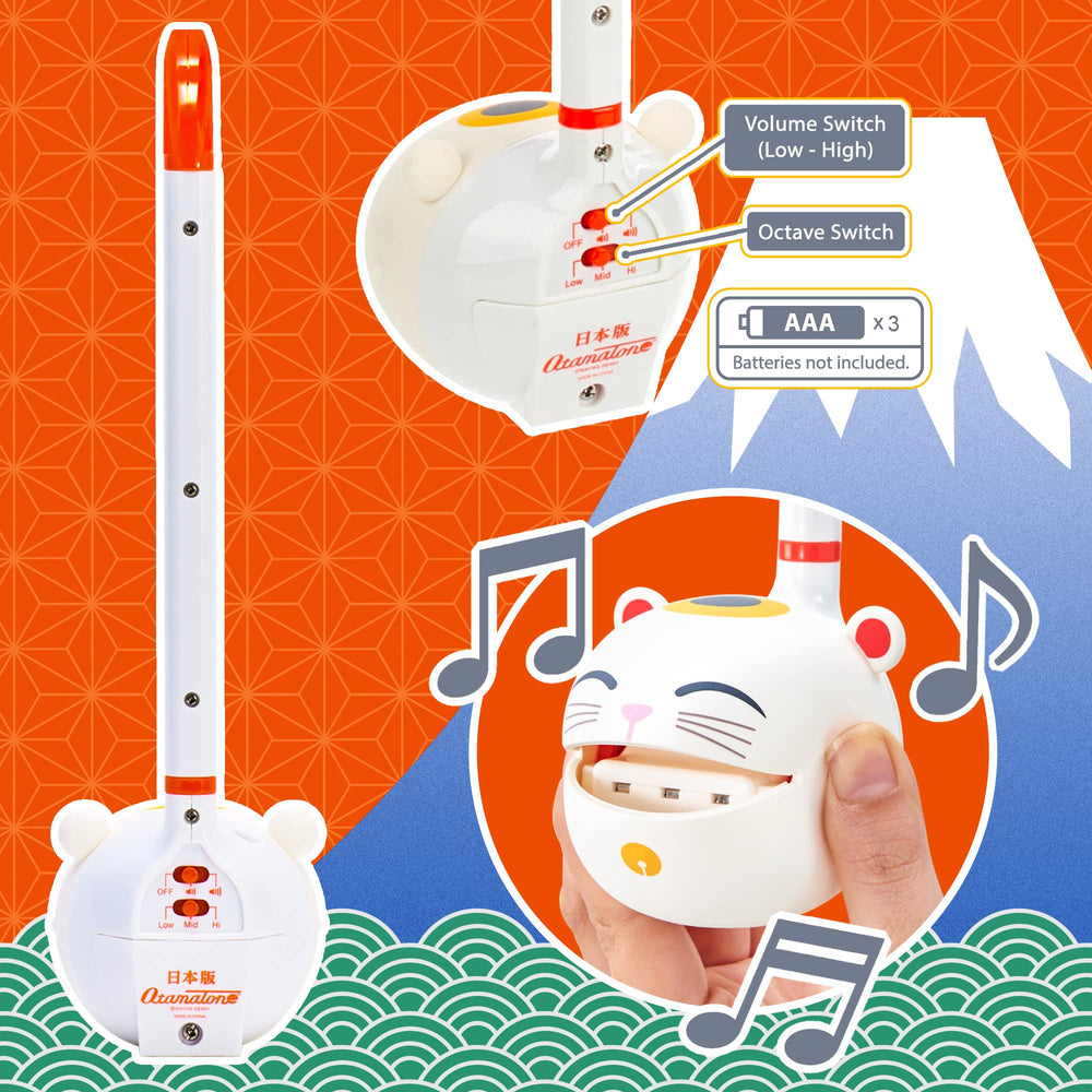 Otamatone Classic compact size ideal for travel and easy storage.