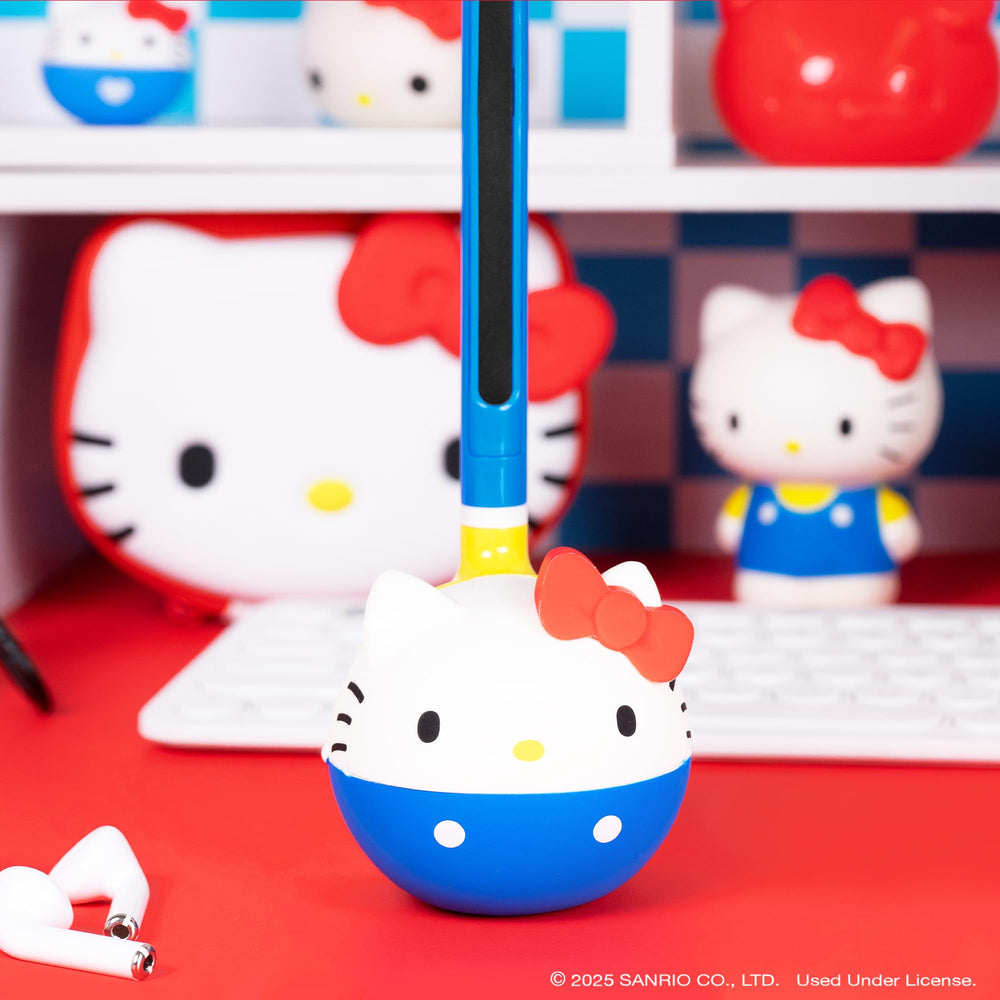 Otamatone Classic Hello Kitty battery operation enables wireless play anywhere.