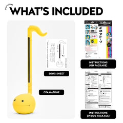 Otamatone Classic Yellow battery compartment and quick setup with three AAA cells