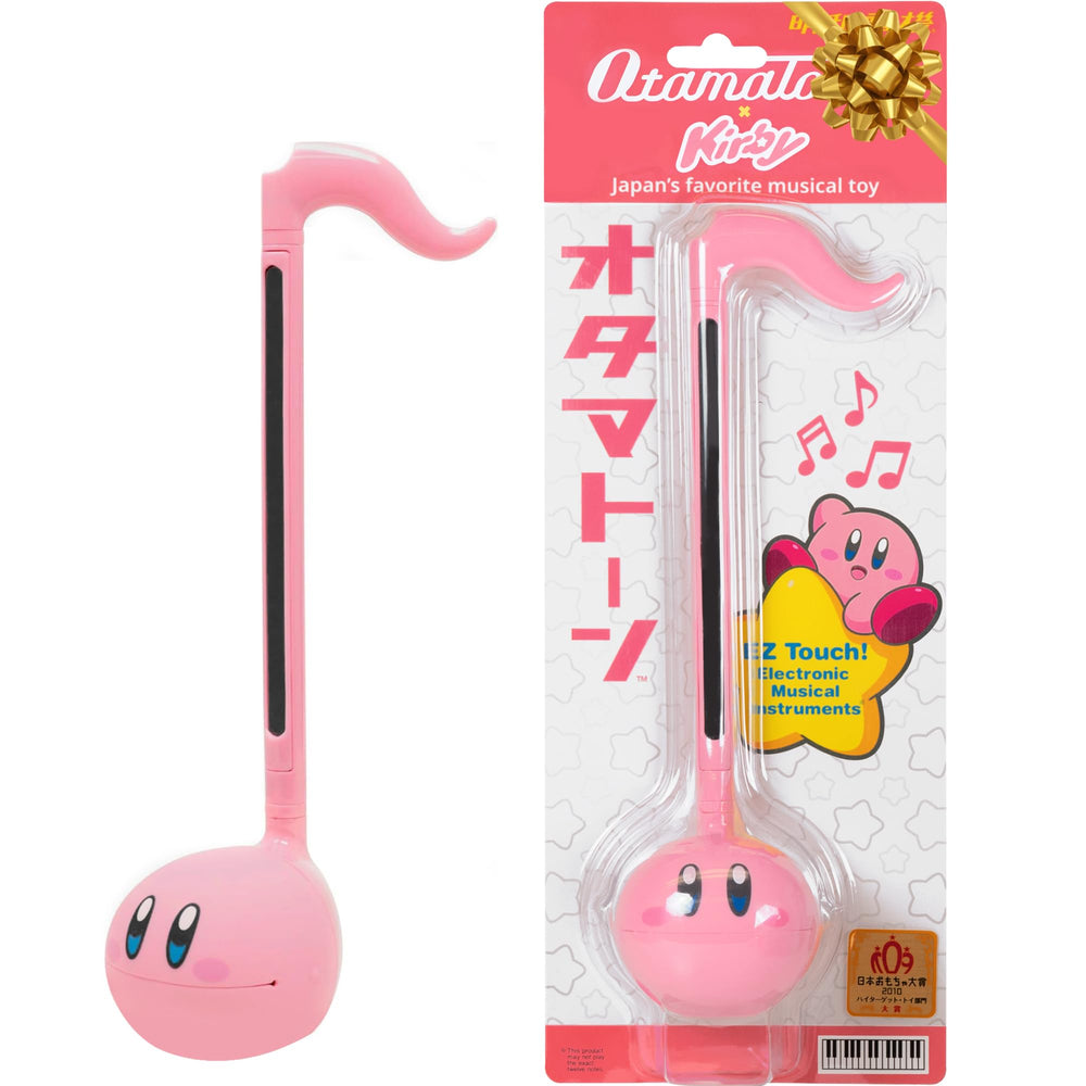 Otamatone Kirby Pink Star Hero front view with glossy character design for playful use.