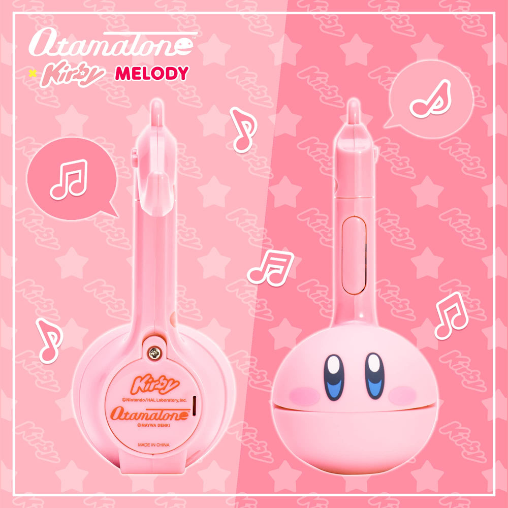 Otamatone Melody Kirby Edition side view highlights compact, portable fun on the go.