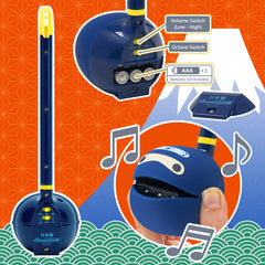 Otamatone stem pitch control demonstrates pitch variation for easy music exploration.