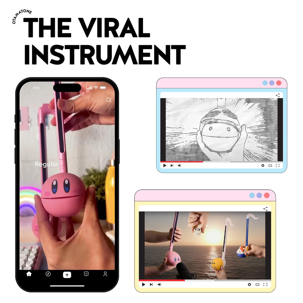 Otamatone Sweets Edition mint side view, vibrant color sparks classroom creativity.