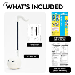 Otamatone White portable design travel-friendly instrument for on-the-go music.