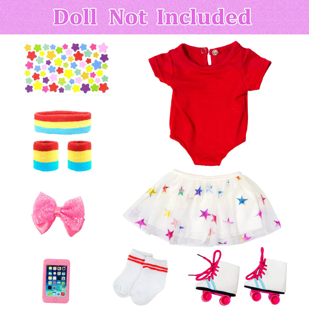OTMOON 18-inch doll skirt adds stylish outfit options for creative play.