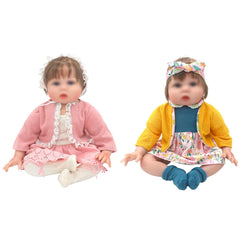 OTMOON 20-inch doll clothes 2-pack outfits showcase two complete looks for imaginative play.