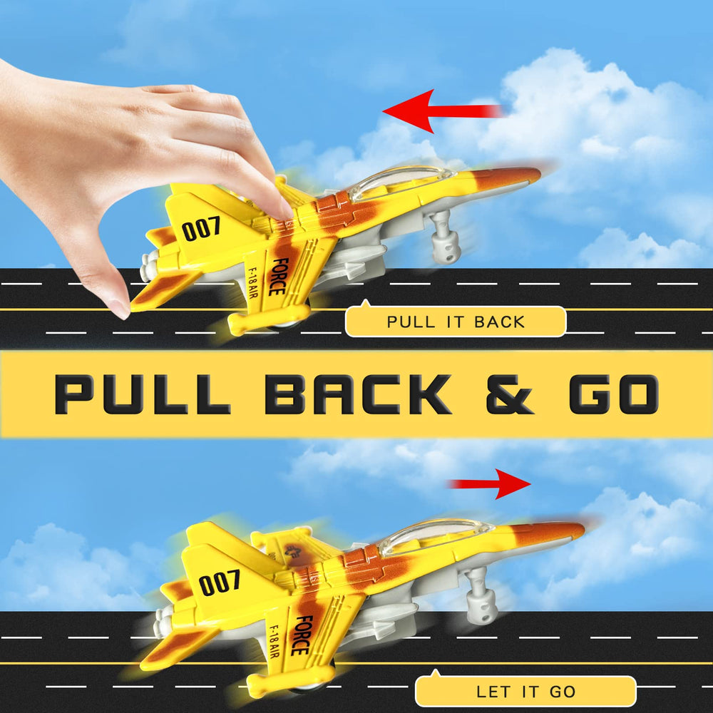 OTONOPI fighter-jet yellow plane for energetic play and standout design.