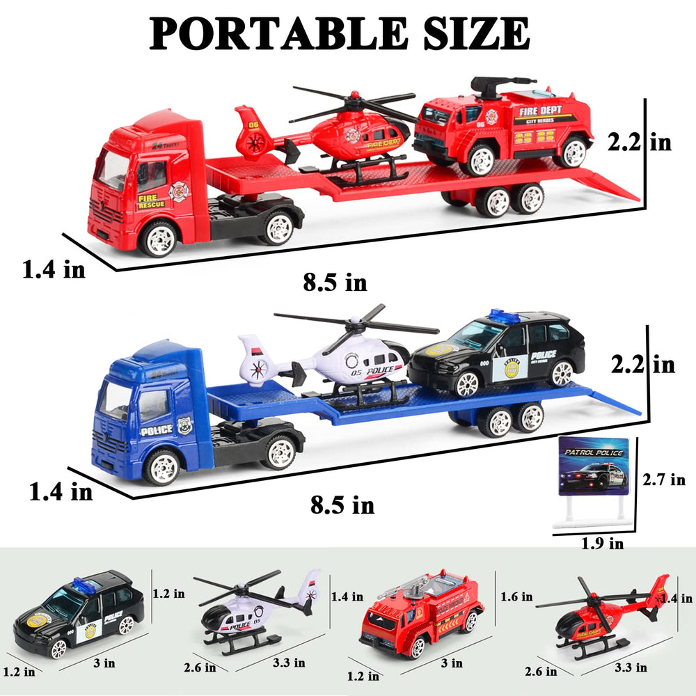 OTONOPI police car offers compact, sturdy play for tiny hands.