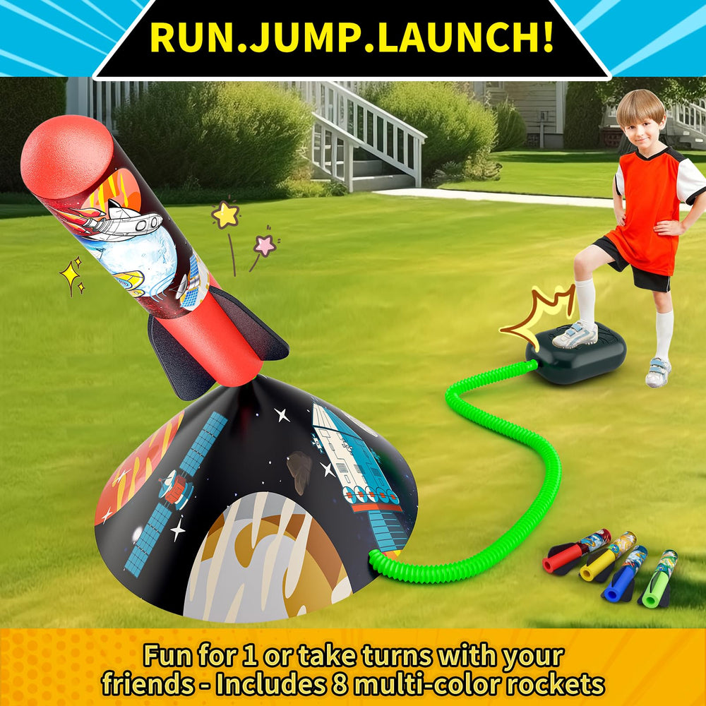 Otoseth rocket launcher stand ready for adjustable launch height and backyard thrills