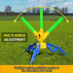Close-up of Otoseth rocket launch tube highlighting soft foam rockets for kid-friendly play