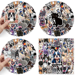 OTYSLIU French Bulldog stickers close-up designs show clear, detailed artwork.