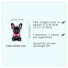 OTYSLIU Bulldog sticker designs on scrapbook personalize journals and gifts.