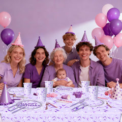 OU RUI Purple Demon napkins for quick, mess-free party cleanups