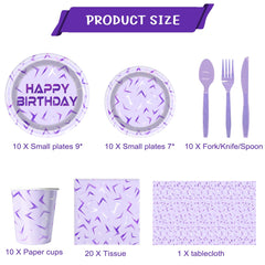 OU RUI Purple Demon tablecloth creates cohesive party backdrop
