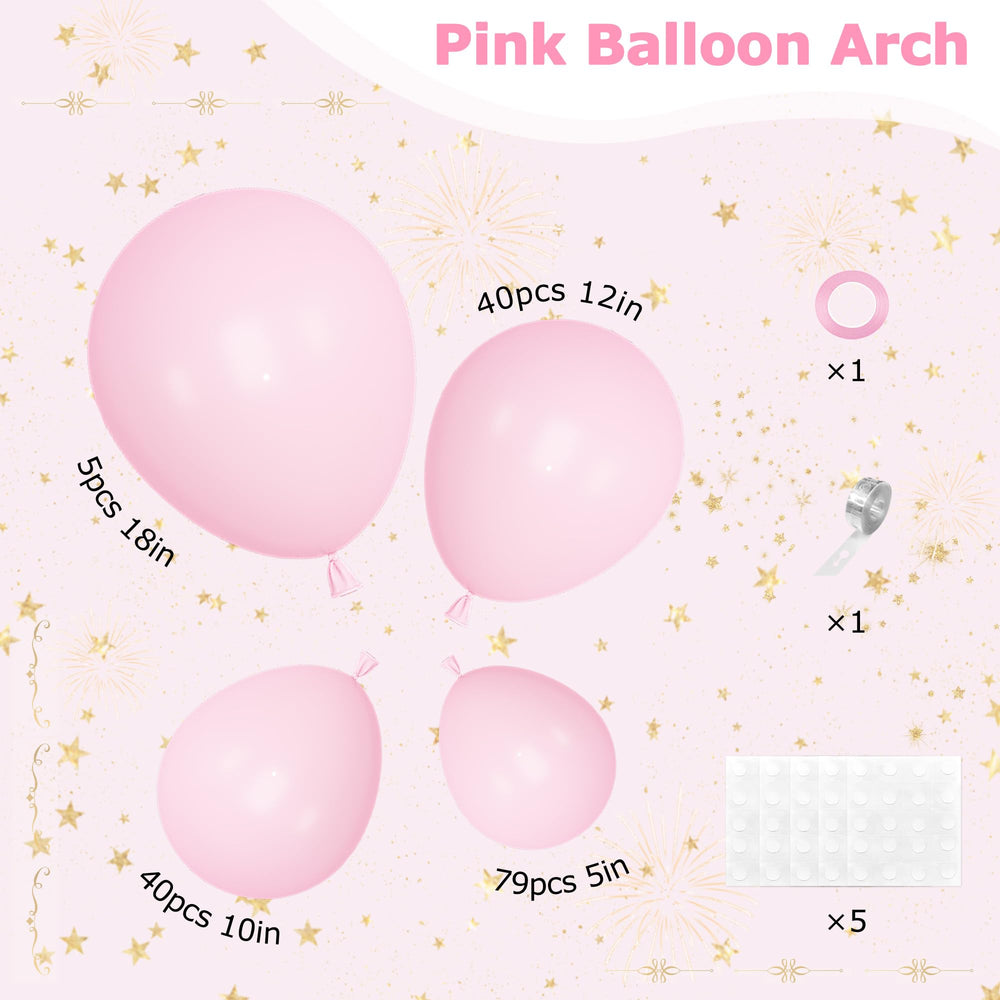 Ouddy Life pink 12-inch balloons ready for creative garlands