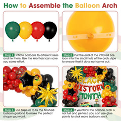 Ouddy Life arch kit includes knotter and ribbon for quick, clean balloon installations