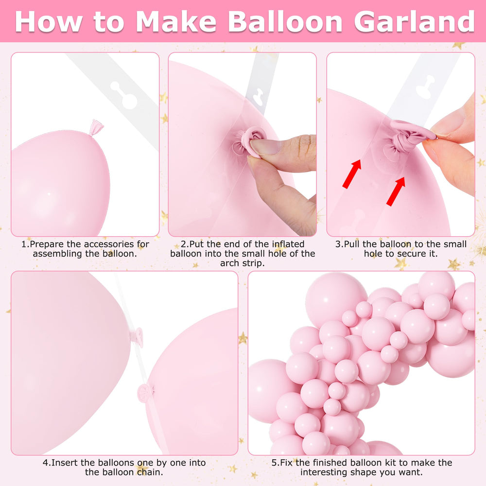 Ouddy Life pink balloon kit packaging shown for reference