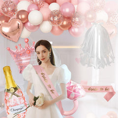 Ouddy Life bride to be banner clearly highlights the guest of honor