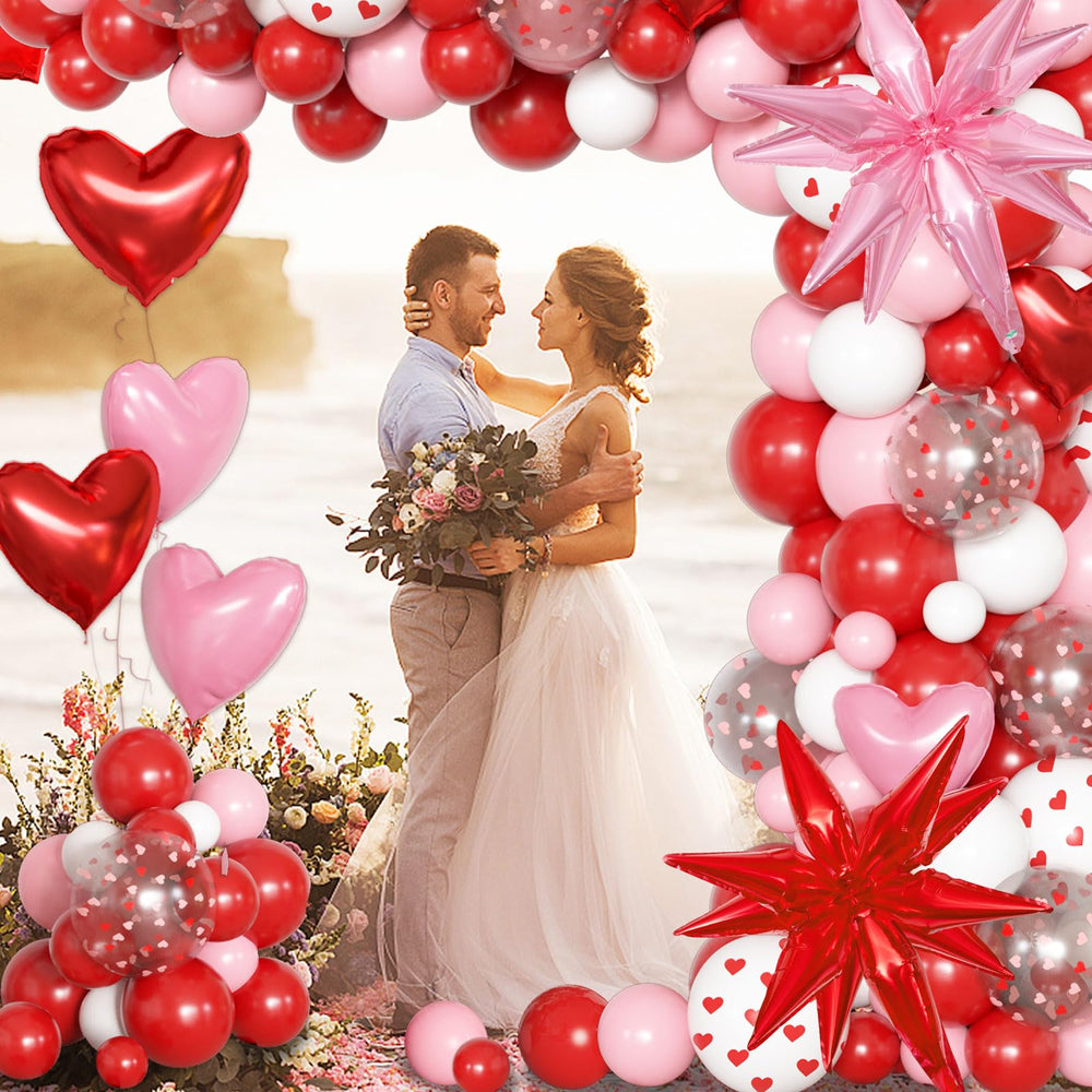 Ouddy Life 5in Valentines balloons offer small accents for detail.