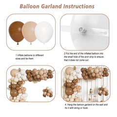 Ouddy Life neutral woodland party setup with balloon arch for photo-worthy decor