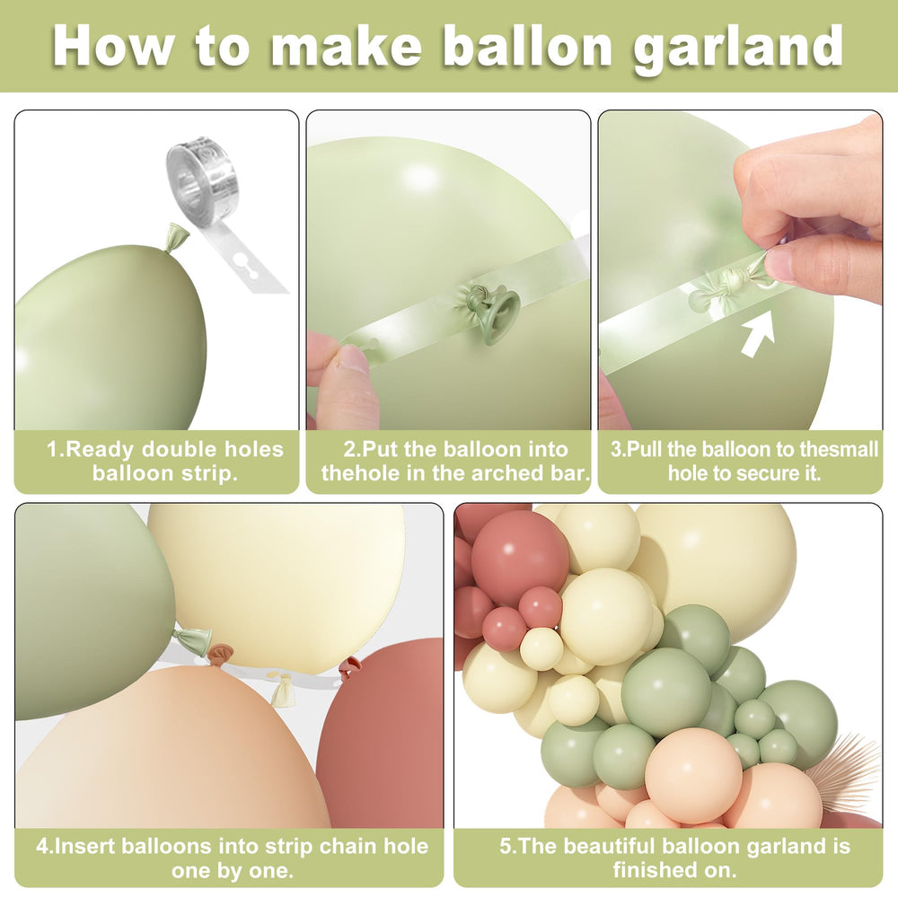 Ouddy Party 10in and 5in balloons for versatile garland fills