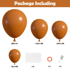 Ouddy Party burnt orange 12in balloons for versatile decorating options