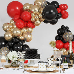 Ouddy Party 12in confetti gold balloon for festive sparkle