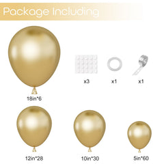 Ouddy Party 18-inch chrome gold balloon for dramatic party moments.
