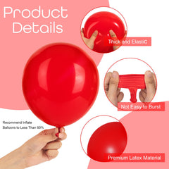 Ouddy Party 18in red balloon ready for bold centerpiece or backdrop