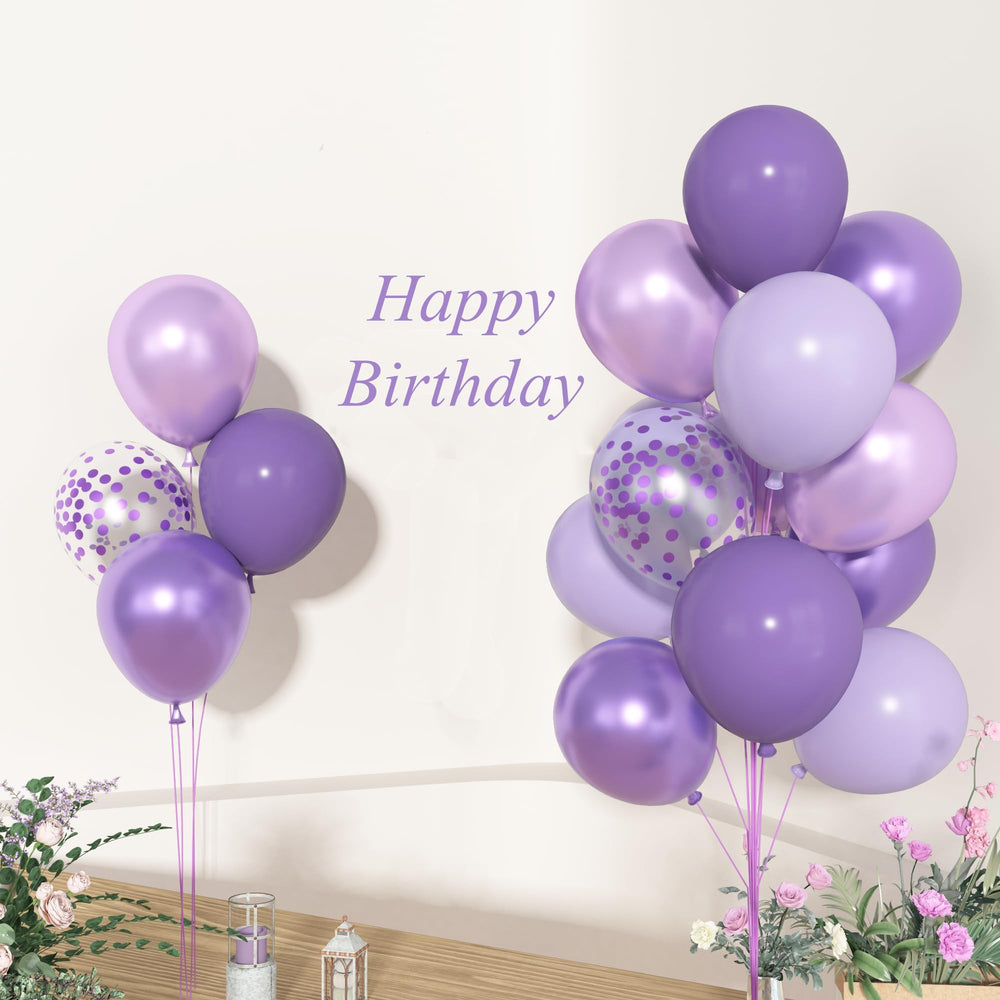 Ouddy Party 72pcs purple balloons for vibrant party scenes