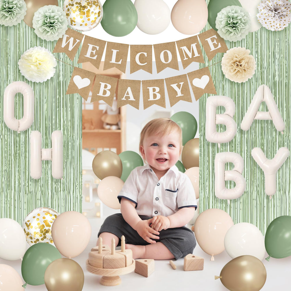 Ouddy Party baby foil balloons add extra shine for celebrations.