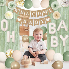 Ouddy Party baby foil balloons add extra shine for celebrations.