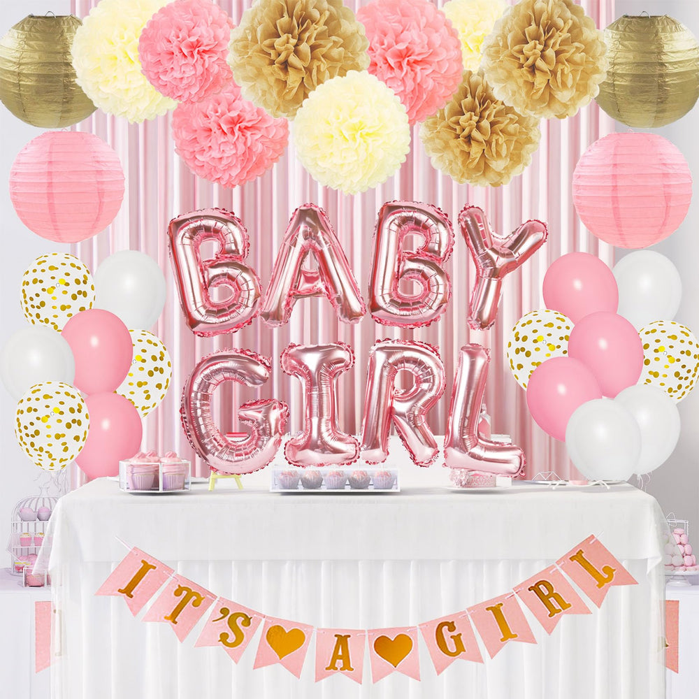 Ouddy Party baby shower table decor setup for a cohesive display