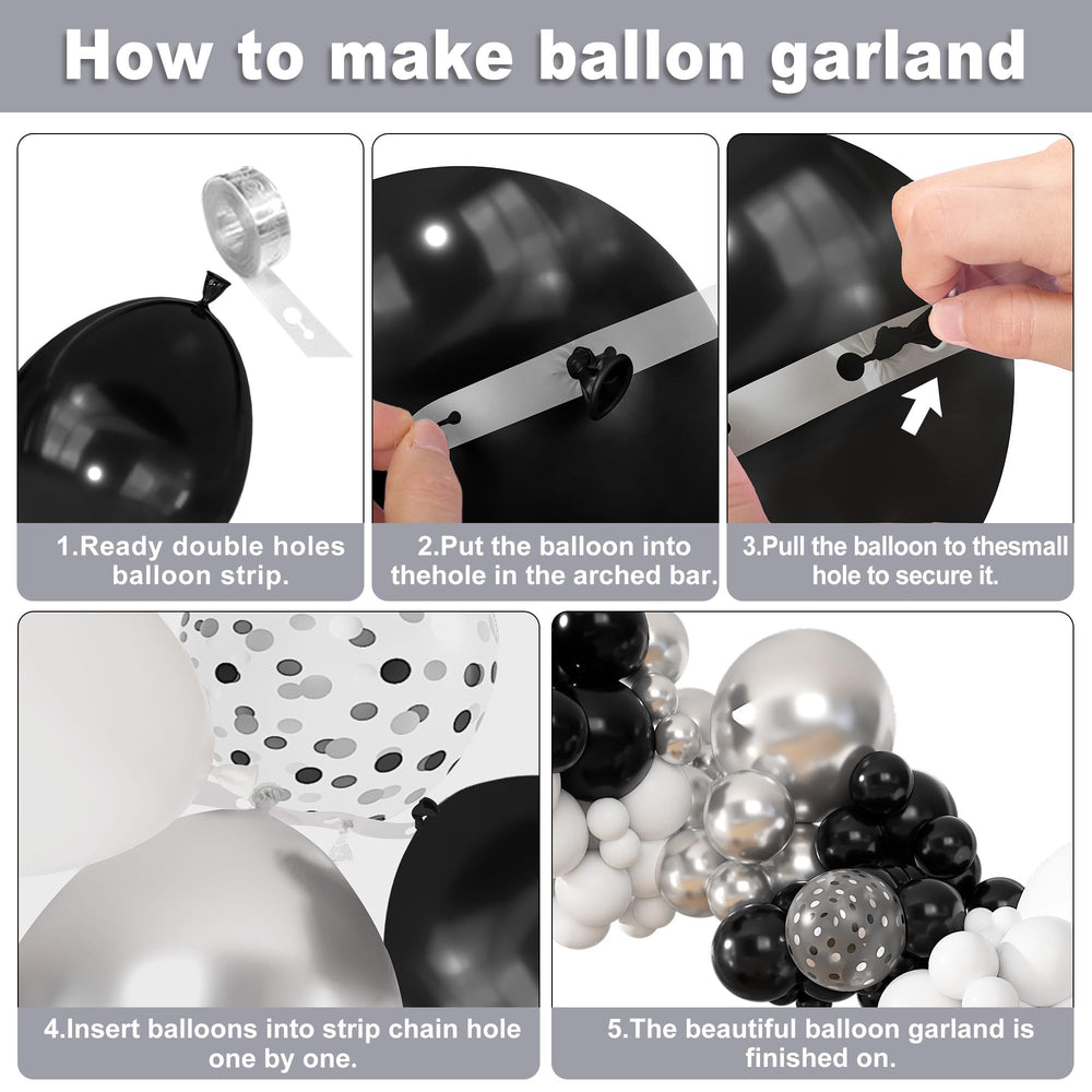 Ouddy Party balloon arch strip and glue points provide easy, secure setup