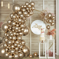 Ouddy Party balloon arch strip for a polished gold arch