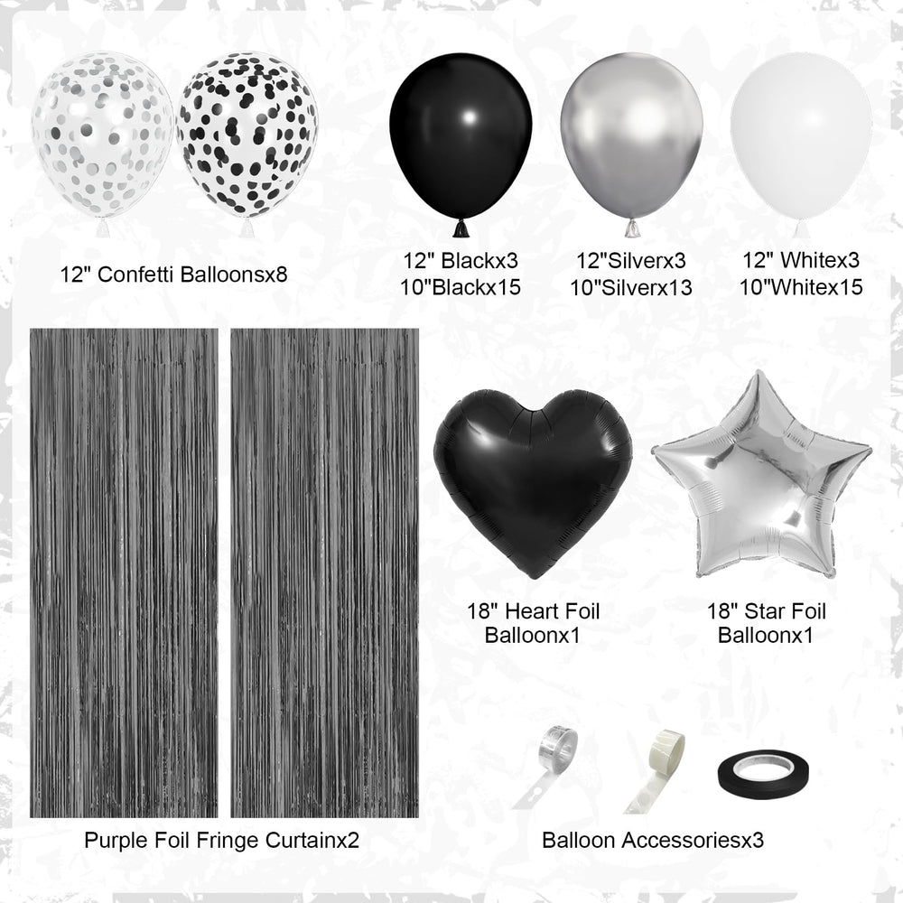 Ouddy Party black fringe curtain adds dramatic entryway décor for gothic party themes.
