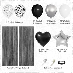 Ouddy Party black fringe curtain adds dramatic entryway décor for gothic party themes.