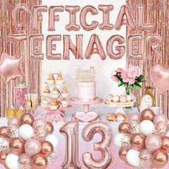 Ouddy Party cake topper centers the dessert table with shimmer.