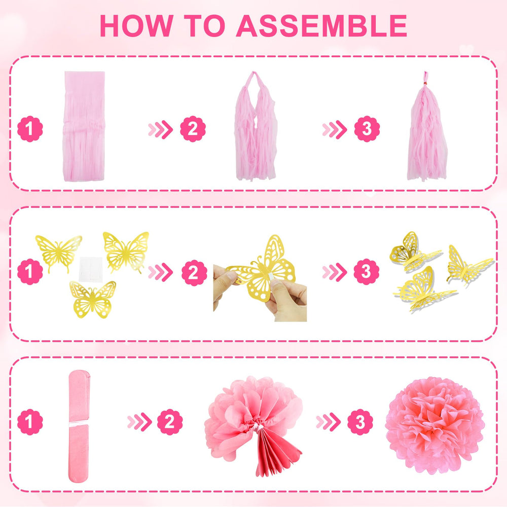 Ouddy Party circle dots garland enhances wall or backdrop visuals