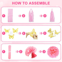 Ouddy Party circle dots garland enhances wall or backdrop visuals