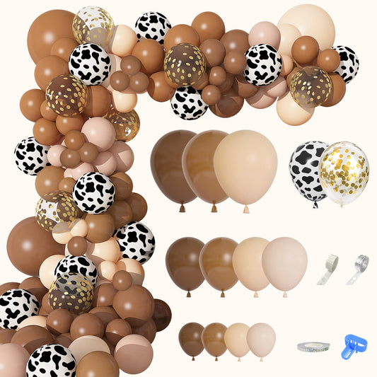 Ouddy Party cowgirl arch kit with cowboy balloons creates a dramatic western display for celebrations.