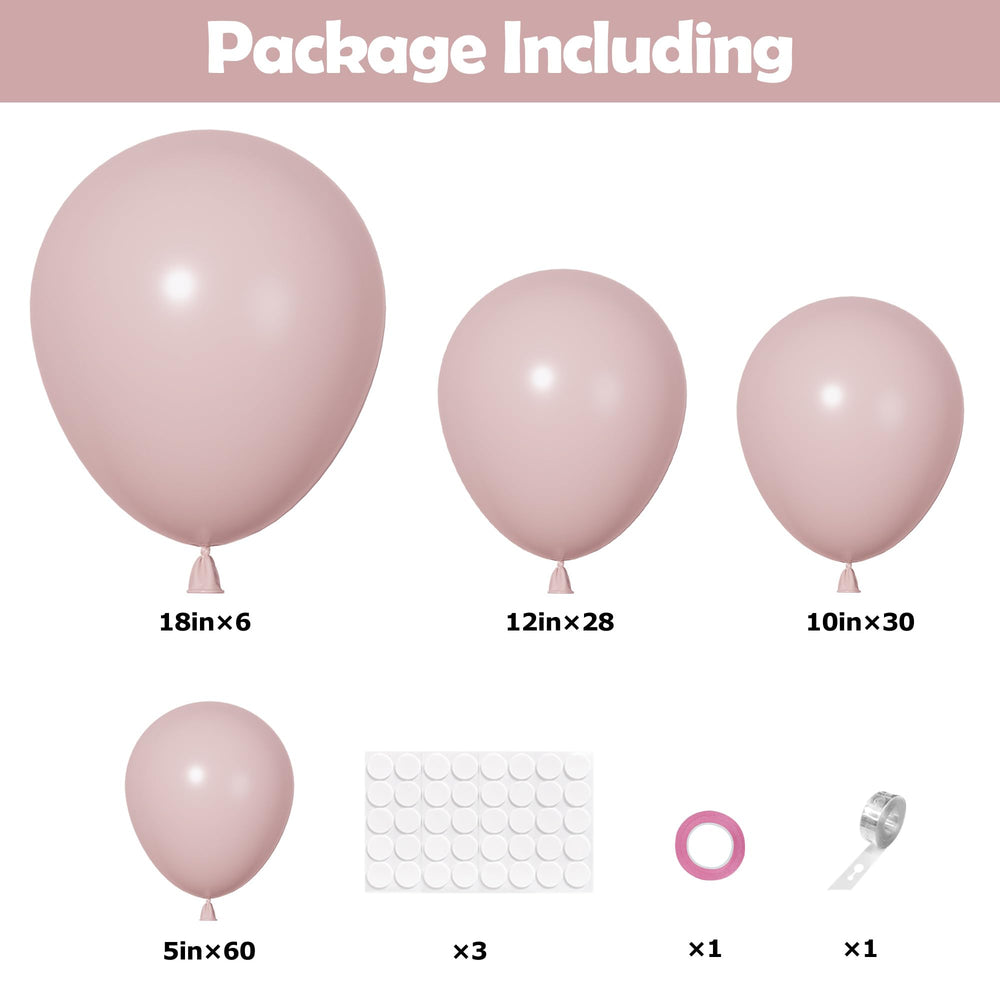Ouddy Party 12in blush pink balloons for chic balloon garland decorations