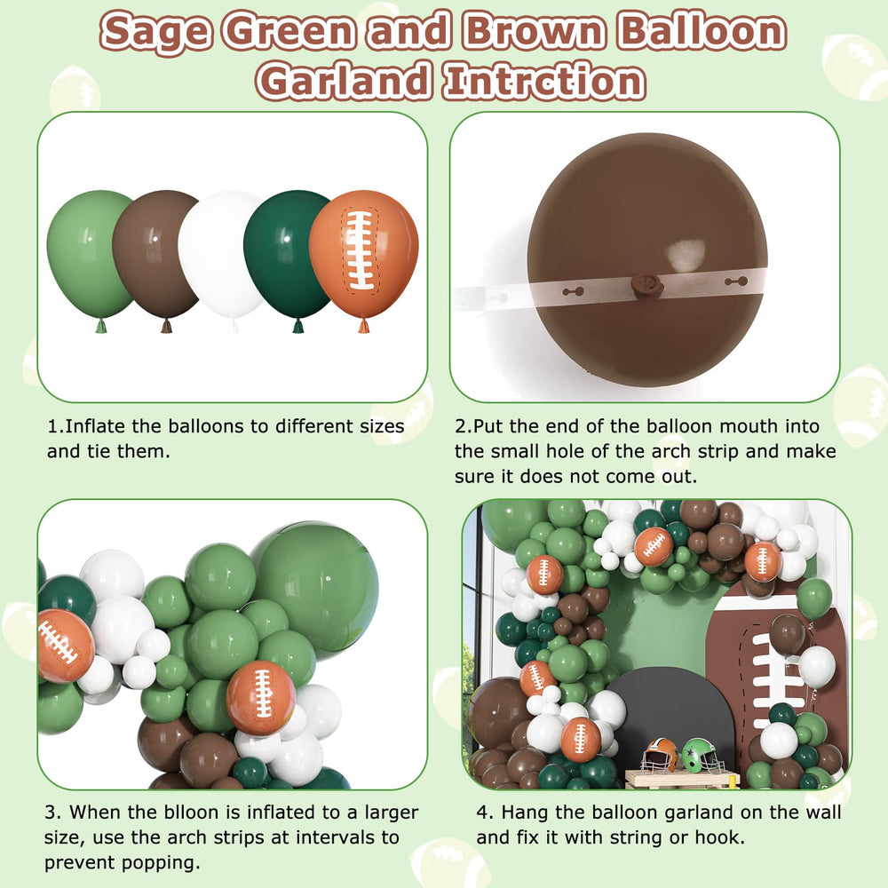 Ouddy Party football-printed balloons highlight sports theme in the kit's 12in variety