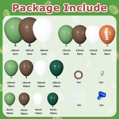 Ouddy Party football arch kit 18in sage-green balloons for soft, cohesive decor