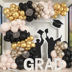 Ouddy Party glue points secure balloons for a neat arch display
