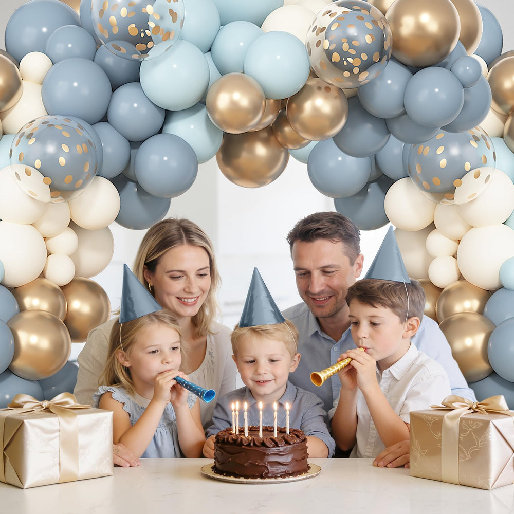 Ouddy Party gold confetti balloons sparkle at parties.