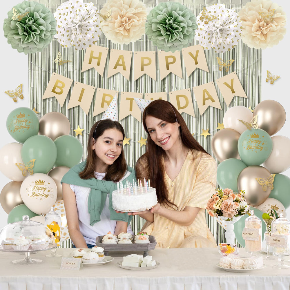 Ouddy Party happy birthday banner durable and eye-catching