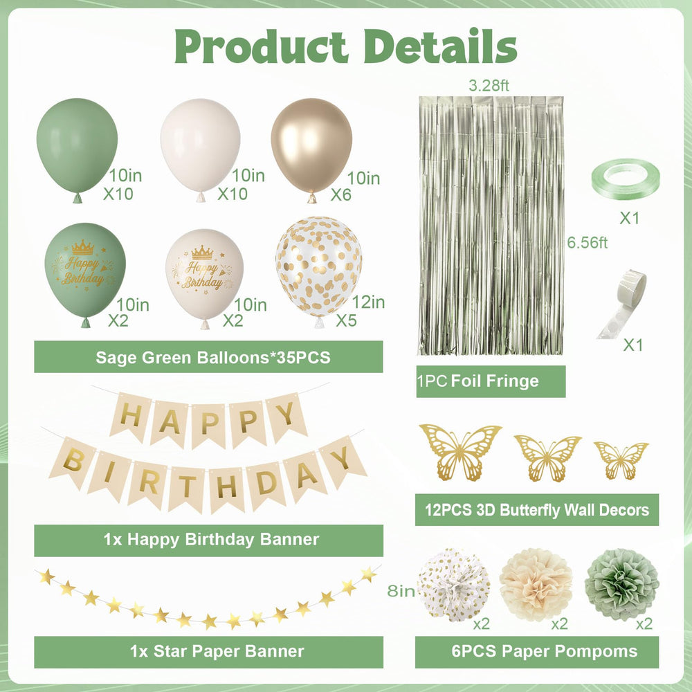 Ouddy Party paper pom poms in sage-green for texture and depth